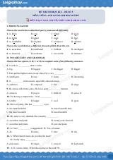 Đề thi học kì 1 Tiếng Anh 6 English Discovery - Đề số 5